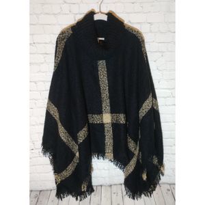 Larry Levine, Black & Tan Shawl, OS